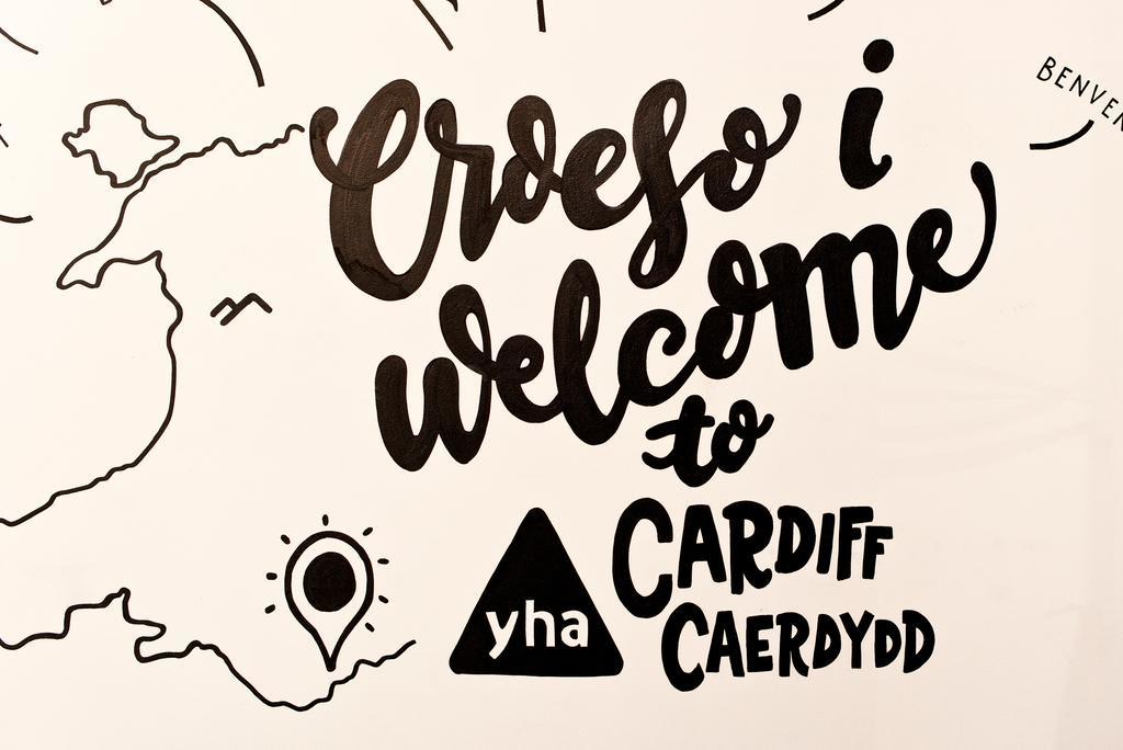 วายเอชเอ คาร์ดิฟ เซ็นทรัล โฮสเทล Hostel คาร์ดิฟฟ์ ภายนอก รูปภาพ Croeso i Caerdydd, Cardiff, Wales